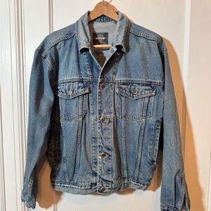 Vintage 90s Classic Blue Denim Jean Jacket Bugle Boy Medium Y2K